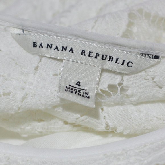 BANANA REPUBLIC White Lace Sheath Dress - Picture 4 of 5